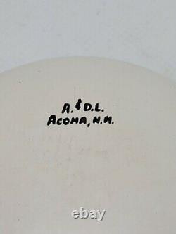 Signed Acoma Pueblo Seed Pot Kokopeli Lizard Native American Pottery