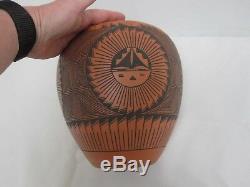 Signed B Garcia Native American Acoma New Mexico Indian Pottery 9 Pot