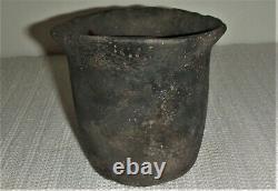 Small Solid Punctate Utility Jar Ancient Native American Caddo Indian Pottery