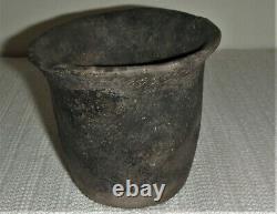 Small Solid Punctate Utility Jar Ancient Native American Caddo Indian Pottery