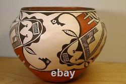 Southwest Native American Acoma Pueblo Polychrome Olla signed By Grace Chino