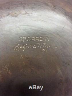Southwest Native American Laguna Pueblo Pottery Signed S R Garcia Carved Slip