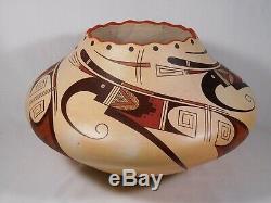 Spectacular Very Large Hopi Indian Pottery By Award Winning Stetson Setalla
