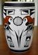 Stunning Native American Acoma Pueblo Pottery Polychrome Vase Signed F. Garcia R
