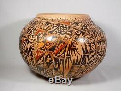 Stunning, Quite Large Hopi Indian Pottery Jar By Antoinette Silas Honie