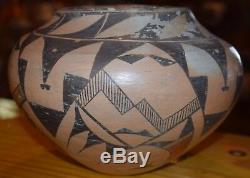 Superb Early 1900's Handcoiled Acoma Pueblo Olla! Free Shipping