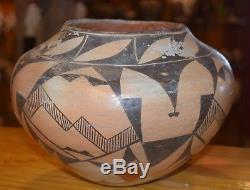 Superb Early 1900's Handcoiled Acoma Pueblo Olla! Free Shipping
