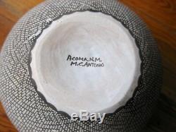 Superb Large Acoma Nm Pueblo Native American Pottery Melissa Antonio Pot/bowl