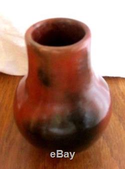 Superb Navajo Native American Pottery Pine Pitch Jar Pot Signed Alice Cling