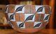 Superb Vintage Large Black An White Handcoiled Acoma Pueblo Olla! Free Shipping
