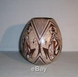 Sylvia Naha Feather Woman Native American Hopi Pottery Jar Pot Vessel