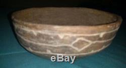 Texas Caddo Decorated Mixing Bowl Native American Indian Pottery