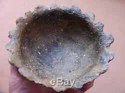 UNUSUAL ORNATE AUTHENTIC MISSISSIPPIAN POTTERY BOWL FROM SOUTHEAST MISSOURI