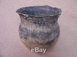 VERY LARGE AUTHENTIC PREHISTORIC CADDO DECORATED POTTERY VESSEL