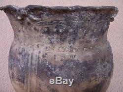 VERY LARGE AUTHENTIC PREHISTORIC CADDO DECORATED POTTERY VESSEL