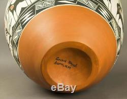 VERY LARGE Acoma Polychrome Pottery Olla, Native American Indian, Goldie Hayah