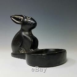 Vintage San Ildefonso Pueblo South West Indian Native American Pottery Animal