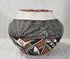 Vallo Acoma Native American Hand Coiled Hand Painted Fluted Rim Signed Pot DS29