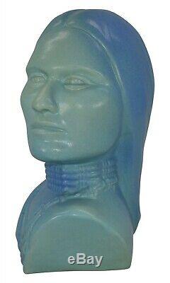 Van Briggle Pottery 1981 Limited Edition Bust Of Native American Sacajawea