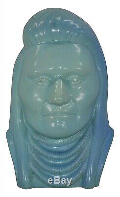 Van Briggle Pottery 1982 Limited Edition Bust Of Native American Chief Joseph