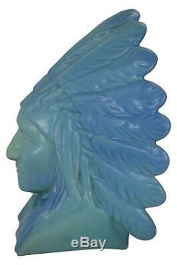 Van Briggle Pottery Limited Edition Bust Of Native American Chief Sitting Bull