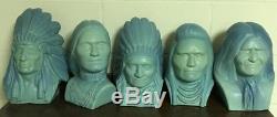 Van Briggle Pottery Limited Edition Bust Of Native American Chief Two Moons