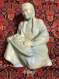 Van Briggle Pottery Native American Maiden with Baby #3