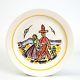 Vernon Kilns Gale Turnbull Native American Line Going to Town Luncheon Plate