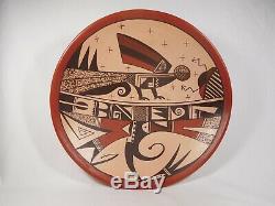 Very Large Hopi Indian Pottery Bowl By Award Winning Agnes Nahsonhoya Setalla