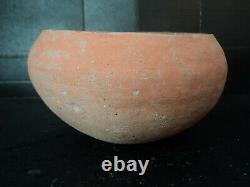 Very Old & Historic Taos Pueblo Micaceous RED Clay Bowl Pot HTF Authentic Piece