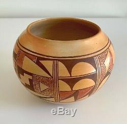 Very large, vintage STELLA HUMA Hopi Indian pottery pot, signed-great condition