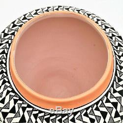 Vintage 1960's Rare Poly Chrome Acoma Pottery Native American Pot
