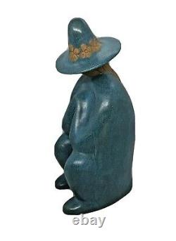 Vintage 1984 Jack Black Native American Navajo Figurine Teal Turquoise