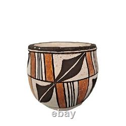 Vintage Acoma Pueblo Pottery Olla Vase Bowl by Mary Lewis Native American Signed