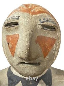 Vintage Antique Tesuque Rain God Native American Pueblo Pottery Figure 1937