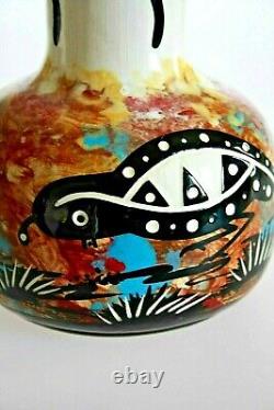 Vintage Apache Native American Hand Made Pottery Jug & Mug Hand painted Mana
