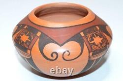 Vintage Authentic Native American Kathleen Collateta Hopi Tewa Pottery Bowl