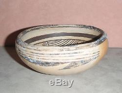 Vintage Hopi Lena Chio Charlie Pottery Bowl, Corn Woman Native American 5 Pot