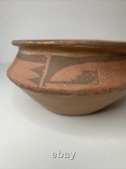 Vintage Hopi Native American Pottery Signed Bowl