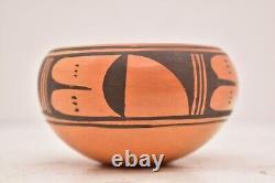 Vintage Hopi Pottery Polychrome Pot Bowl Dish Signed Native American Indian 4