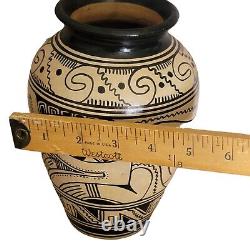 Vintage Indigenous Indian Native American Pottery Jar Vase Boho Eclectic Decor