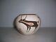 Vintage Juana Leno Acoma Pueblo Native American Pottery Olla Jar Heartline Deer