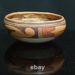 Vintage Large Hopi Yellowware Pottery Bowl Native American