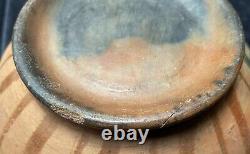 Vintage Large Native American Redware Clay Star Motif Pottery Mixing Bowl