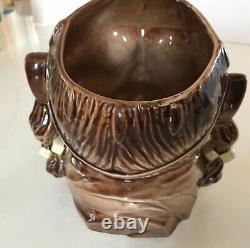 Vintage McCoy USA Native American Indian Cookie Jar