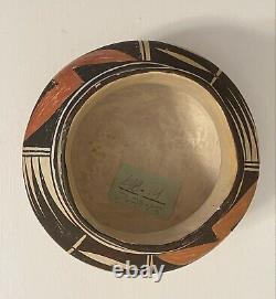 Vintage Mid-Century Native American Hopi Polychrome Pottery Jar Unsigned