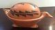 Vintage Native American 2 Piece Pottery Bird  Bowl with Lid Unsigned