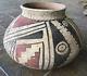 Vintage Native American Acoma Pottery Polychrome pot 1930s hand coiled
