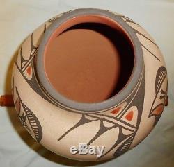 Vintage Native American Elizabeth Medina Zia Pueblo NM Pottery Olla Pot