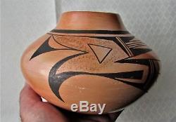Vintage Native American Hopi Pottery Vase Pot Signed Stella Huma Arizona
